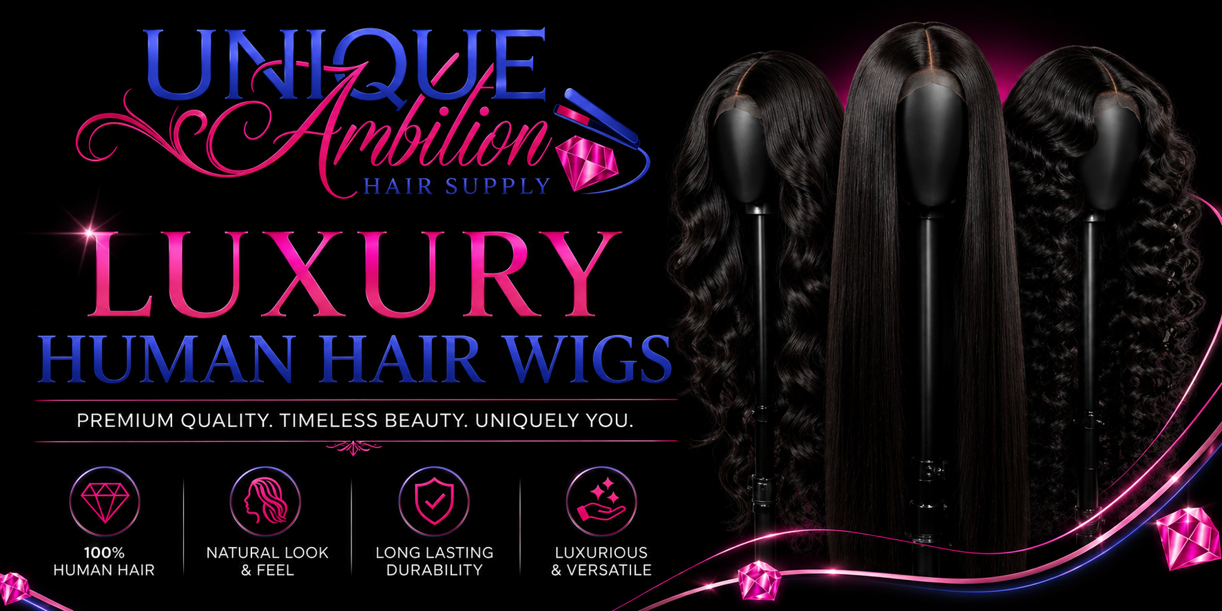 Shop our wide variety of lace front wigs!
