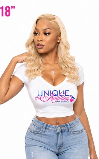 Blonde Body Wave 13x4 Transparent Lace Front Wig