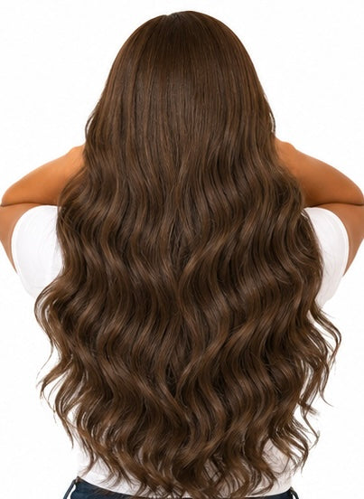 Chocolate Brown Invisible Clip-ins