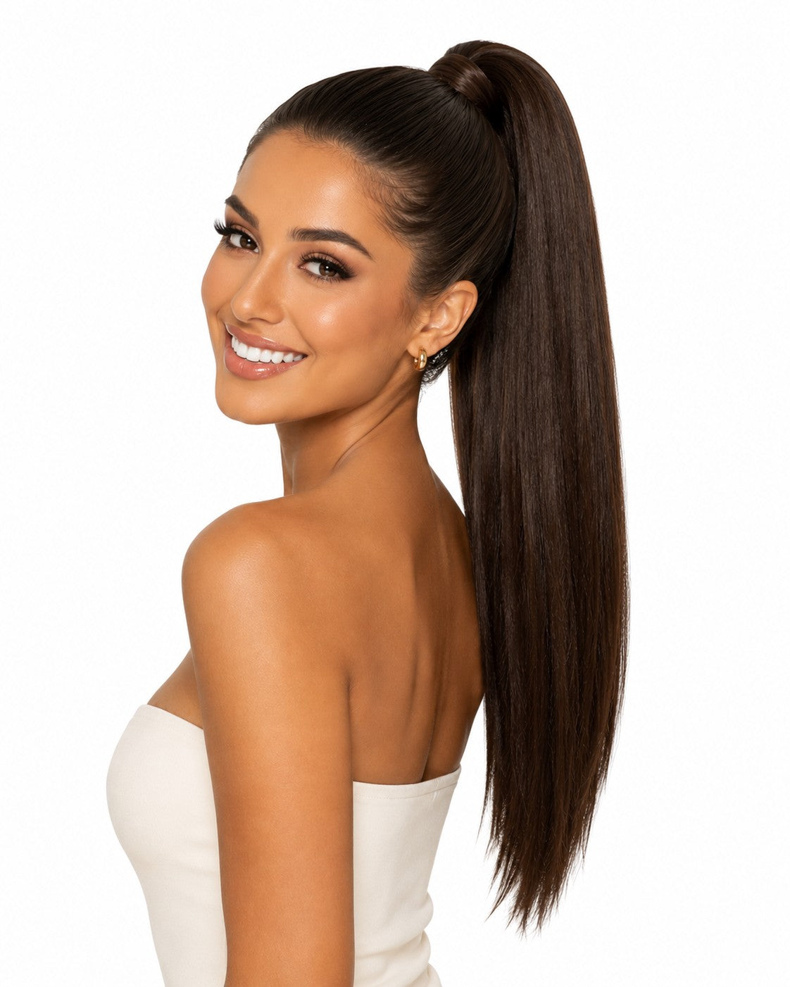 Dark Brown Ponytail