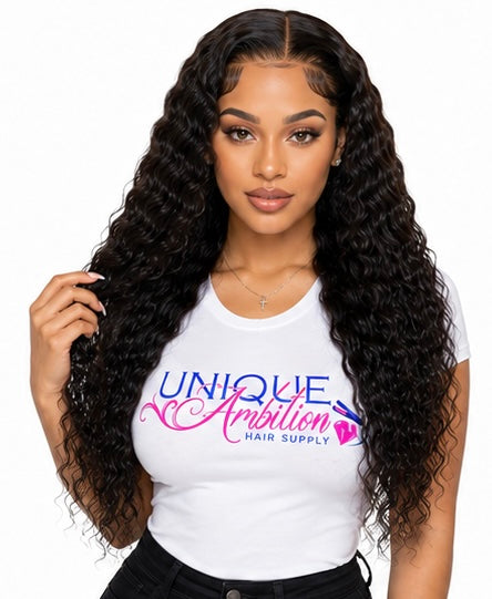 Deep Wave 13x4 Transparent Lace Front Wig