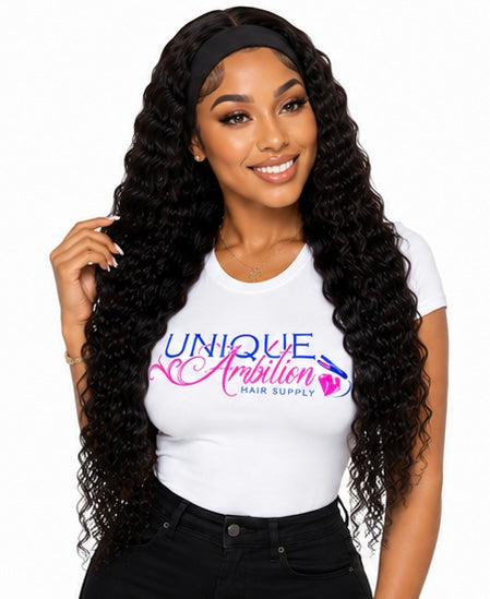 Deep Wave Headband Wig
