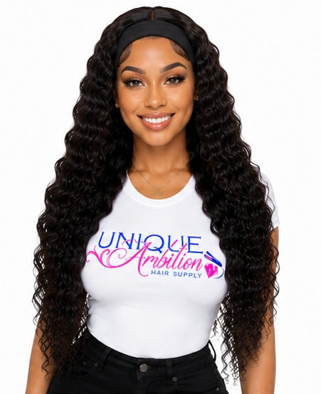 Deep Wave Headband Wig