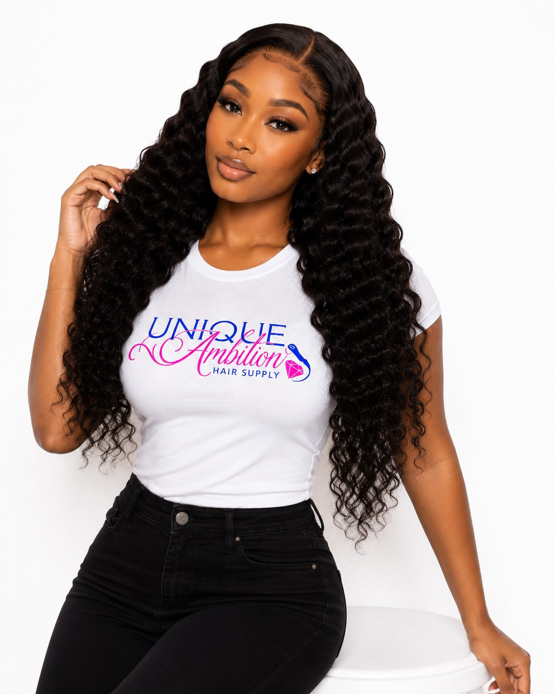 Glueless Deep Wave 2x6 HD Lace Closure Wig