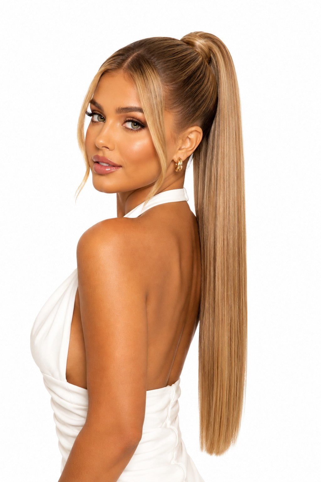 Honey Blonde Ponytail