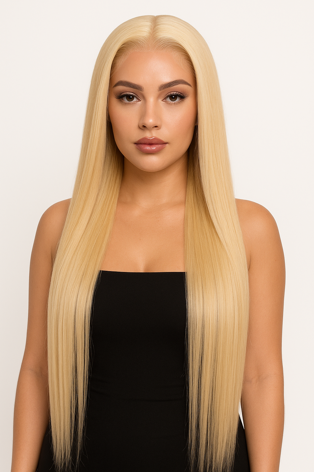 Blonde Straight 13x4 Transparent Lace Front Wig
