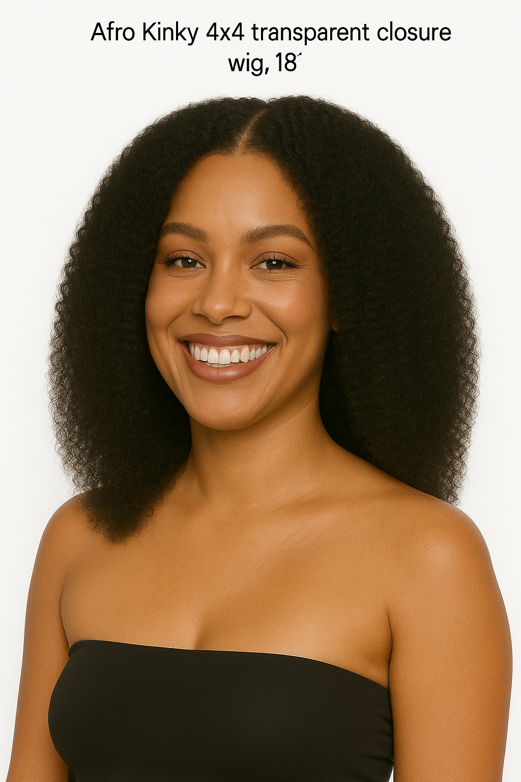 Afro Kinky 4x4 Transparent Closure Wig