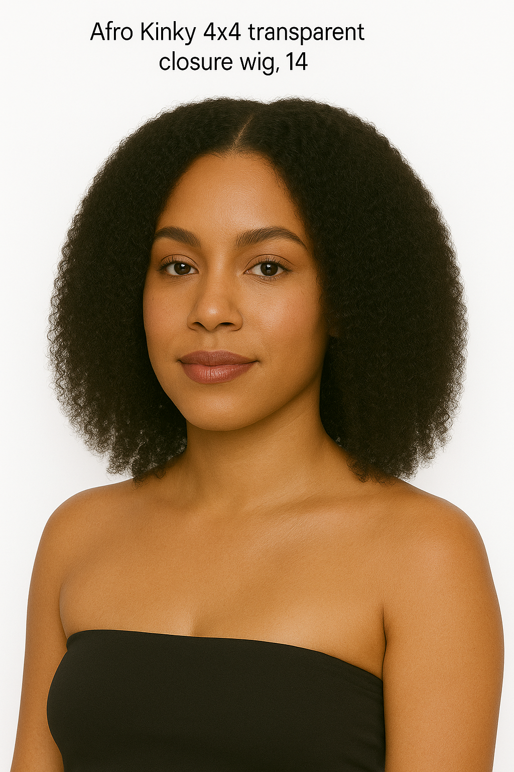 Afro Kinky 4x4 Transparent Closure Wig