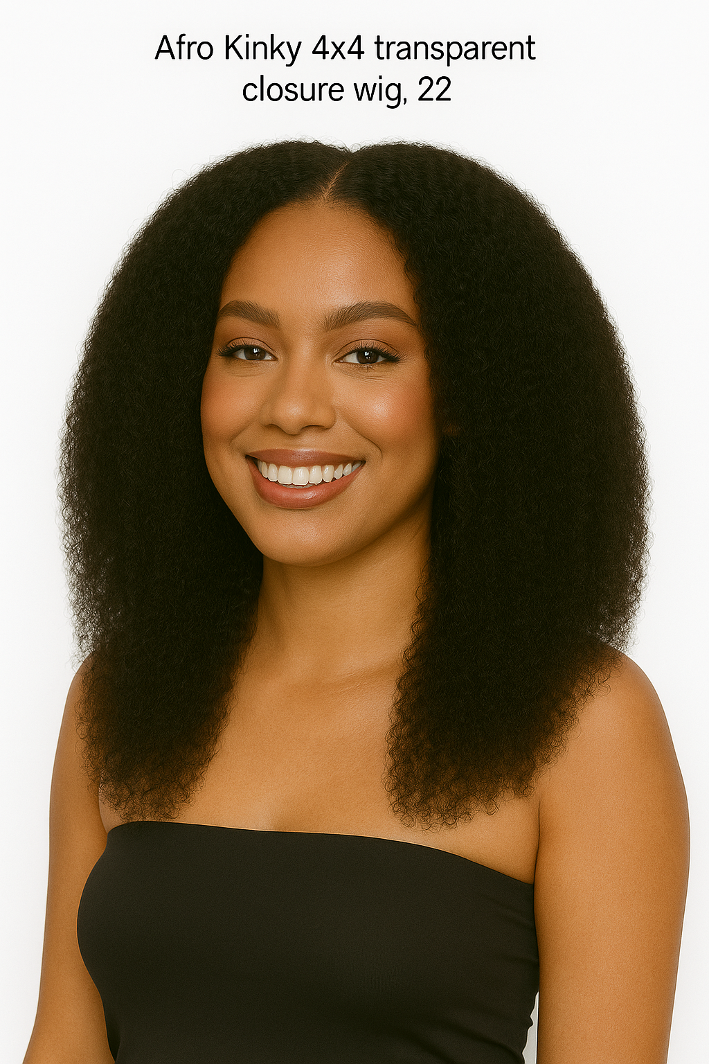 Afro Kinky 4x4 Transparent Closure Wig