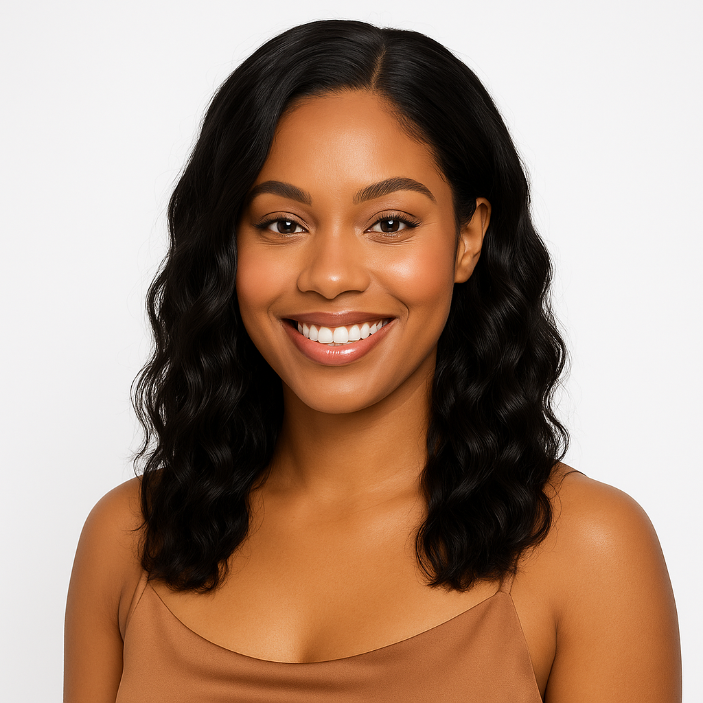 Beach Wave 4x4 Transparent Closure Wig