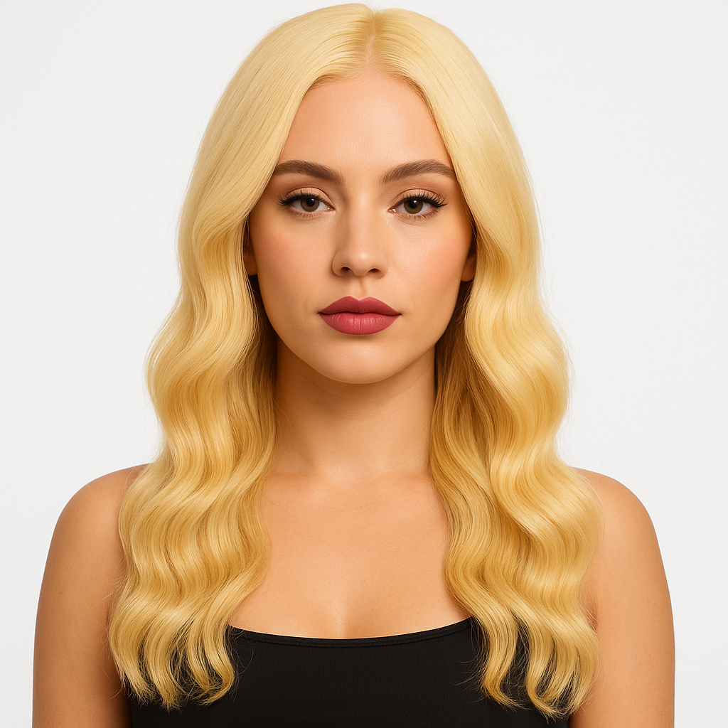Blonde Body Wave 13x4 Transparent Lace Front Wig