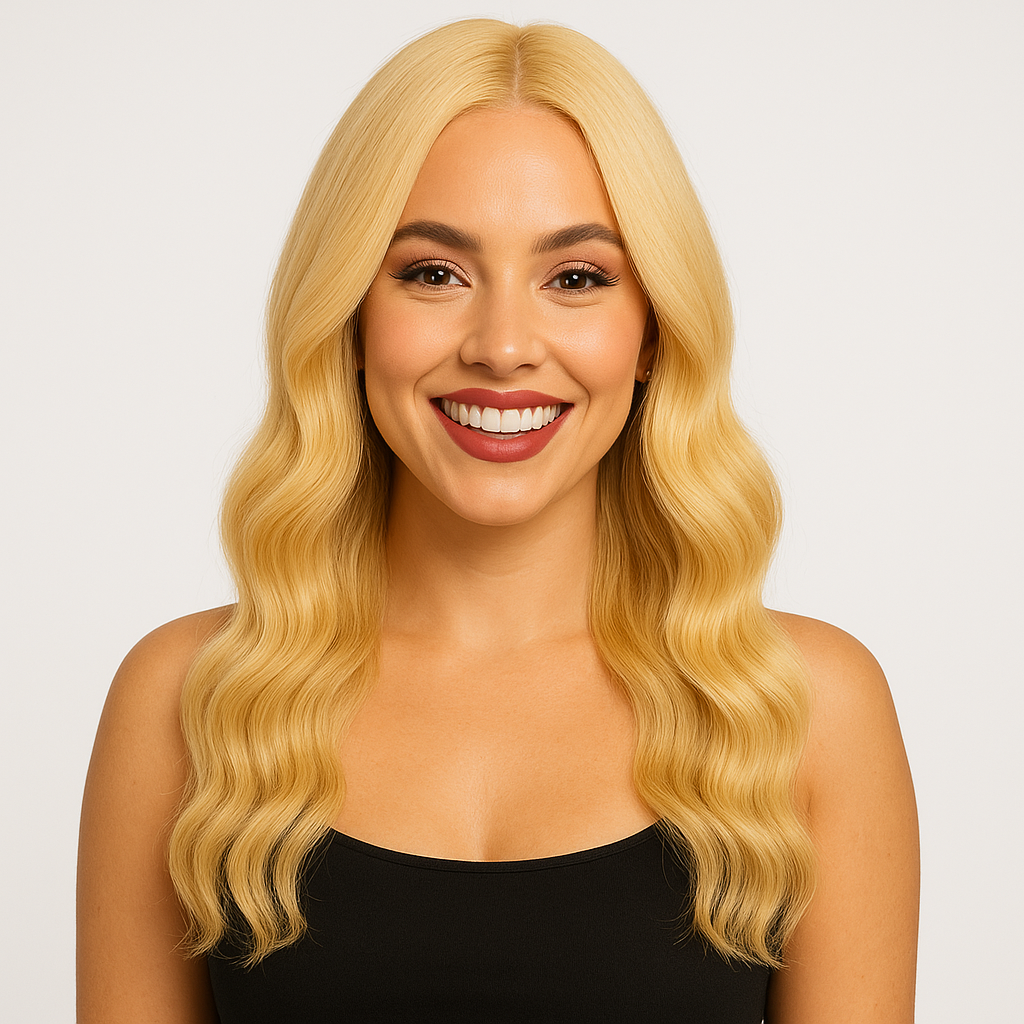 Blonde Body Wave 13x4 Transparent Lace Front Wig