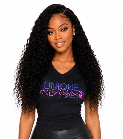 Indian Curly Natural Black Clip-In Extensions