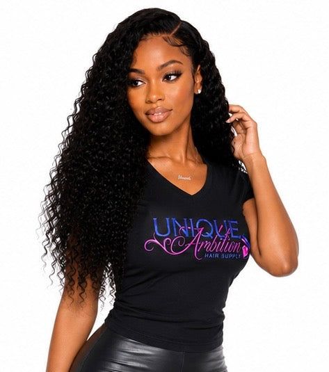 Indian Curly Natural Black Clip-In Extensions