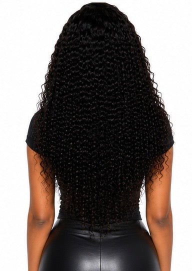 Indian Curly Natural Black Clip-In Extensions