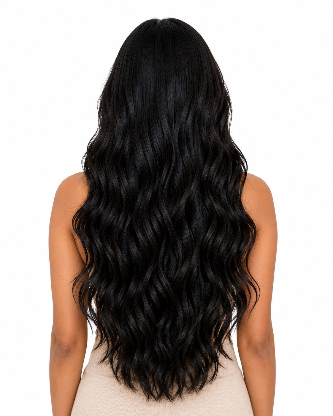 Indian Wavy Natural Black I-Tip