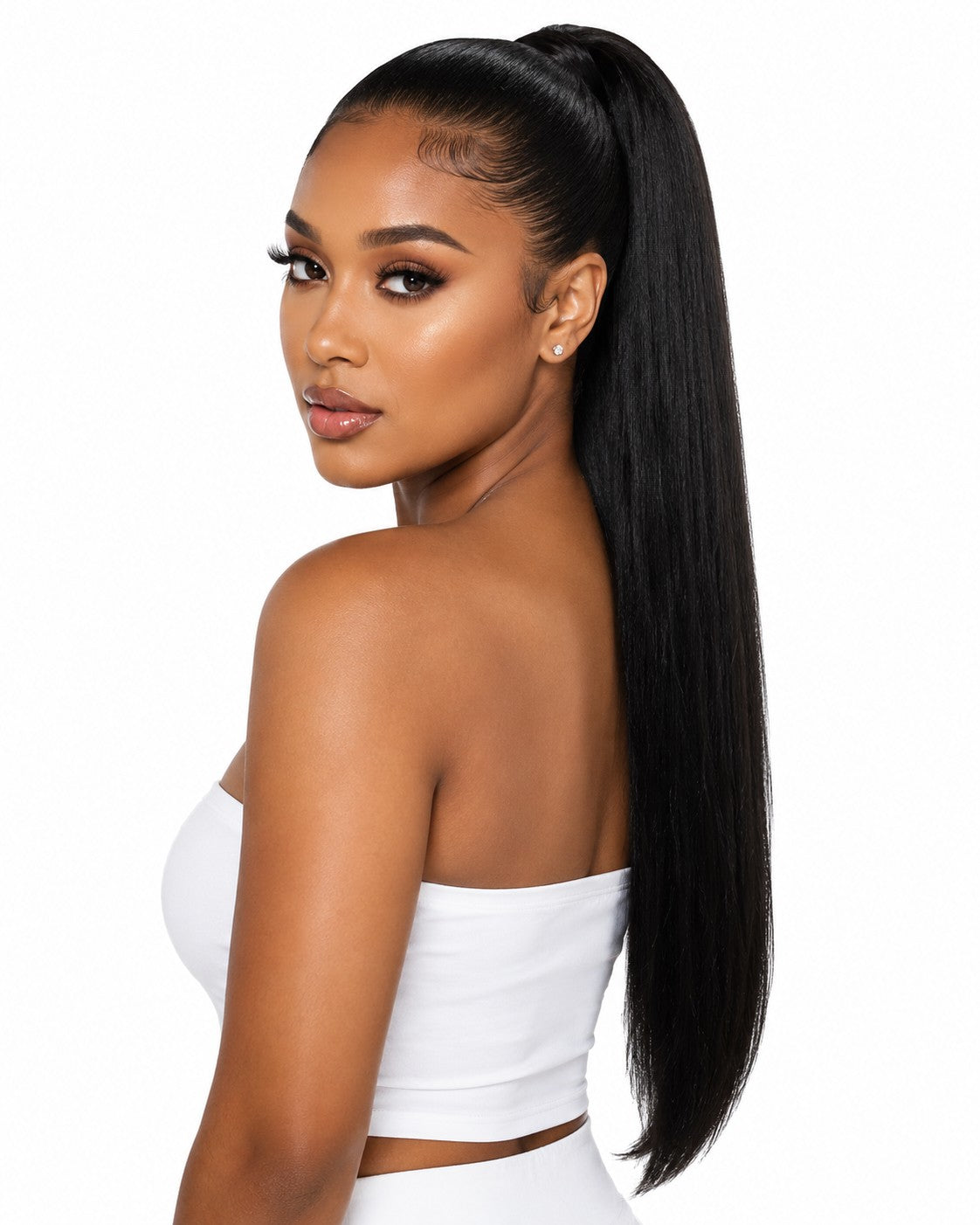 Jet Black Ponytail