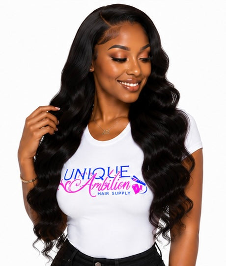 Loose Wave 13x4 Transparent Lace Front Wig