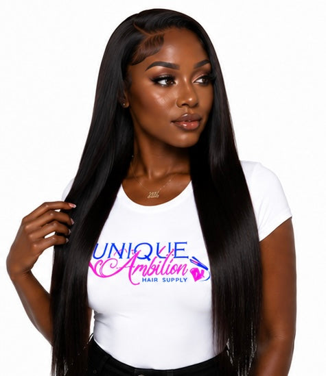 Straight 13x4 Transparent Lace Front Wig