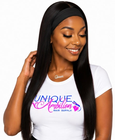 Straight Headband Wig