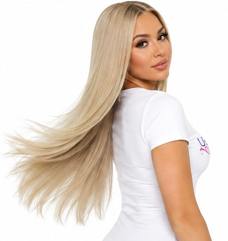 Warm Honey Blonde  Invisible Clip-ins