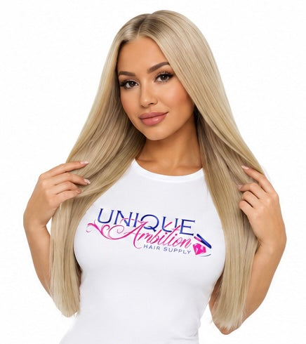 Warm Honey Blonde  Invisible Clip-ins