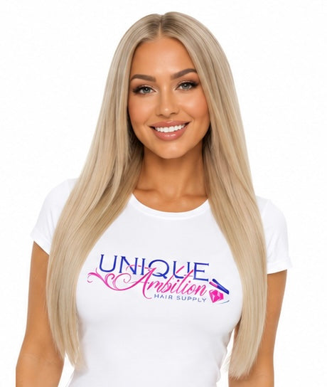 Warm Honey Blonde Seamless Clip-ins