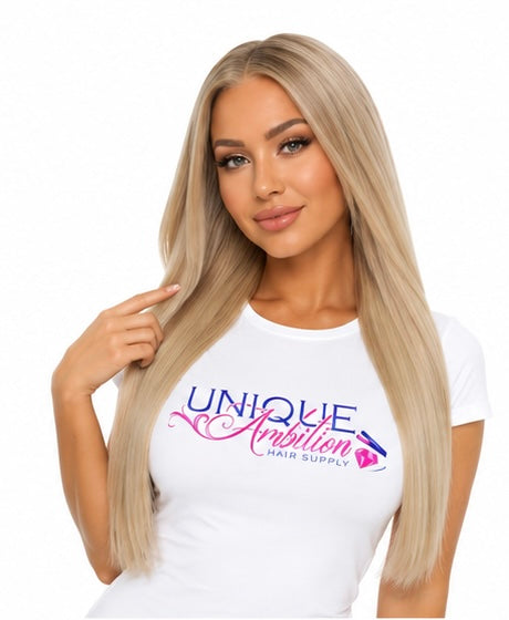 Warm Honey Blonde Seamless Clip-ins